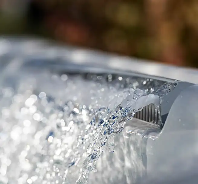 Photo of clean water for an blog about the best way to clean hot tub filters