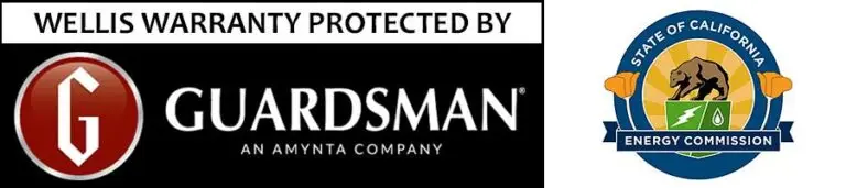 Wellis hot tubs and swim spas Guardsman warranty logo