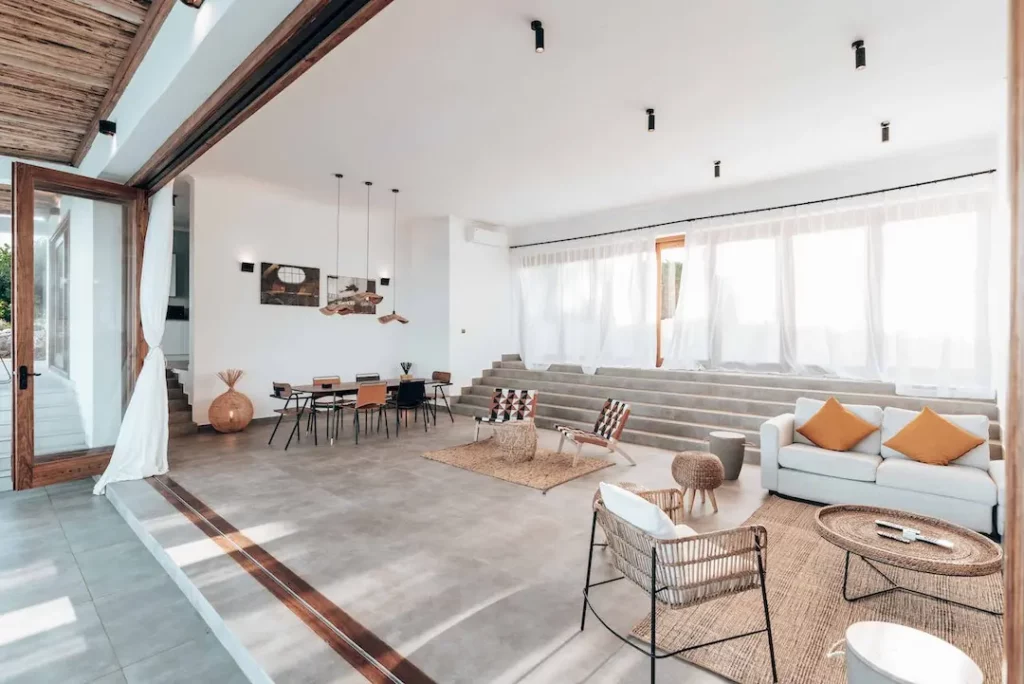 Picture of a home with an open floor plan for home renovation ideas.