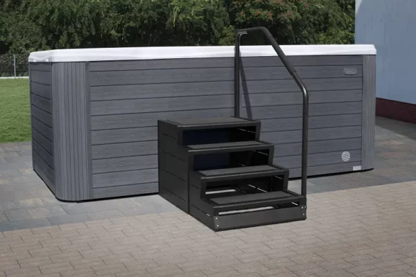 4-tier spa steps with handrail