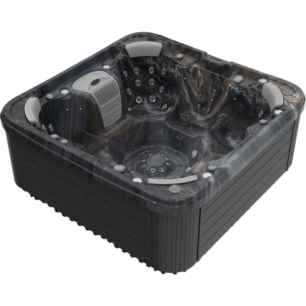 Wellis Vienna life hot tub Midnight canyon view