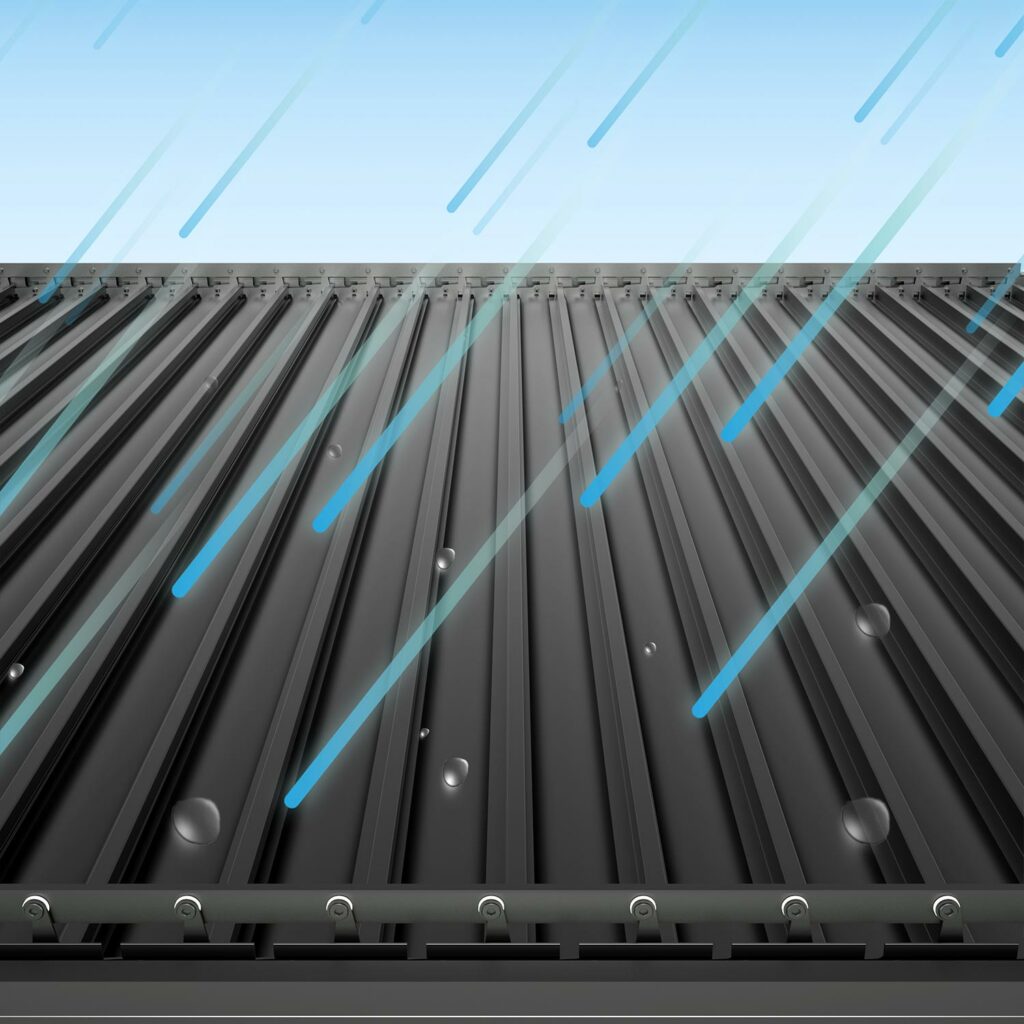 Wellis Motoinflex pergola detail