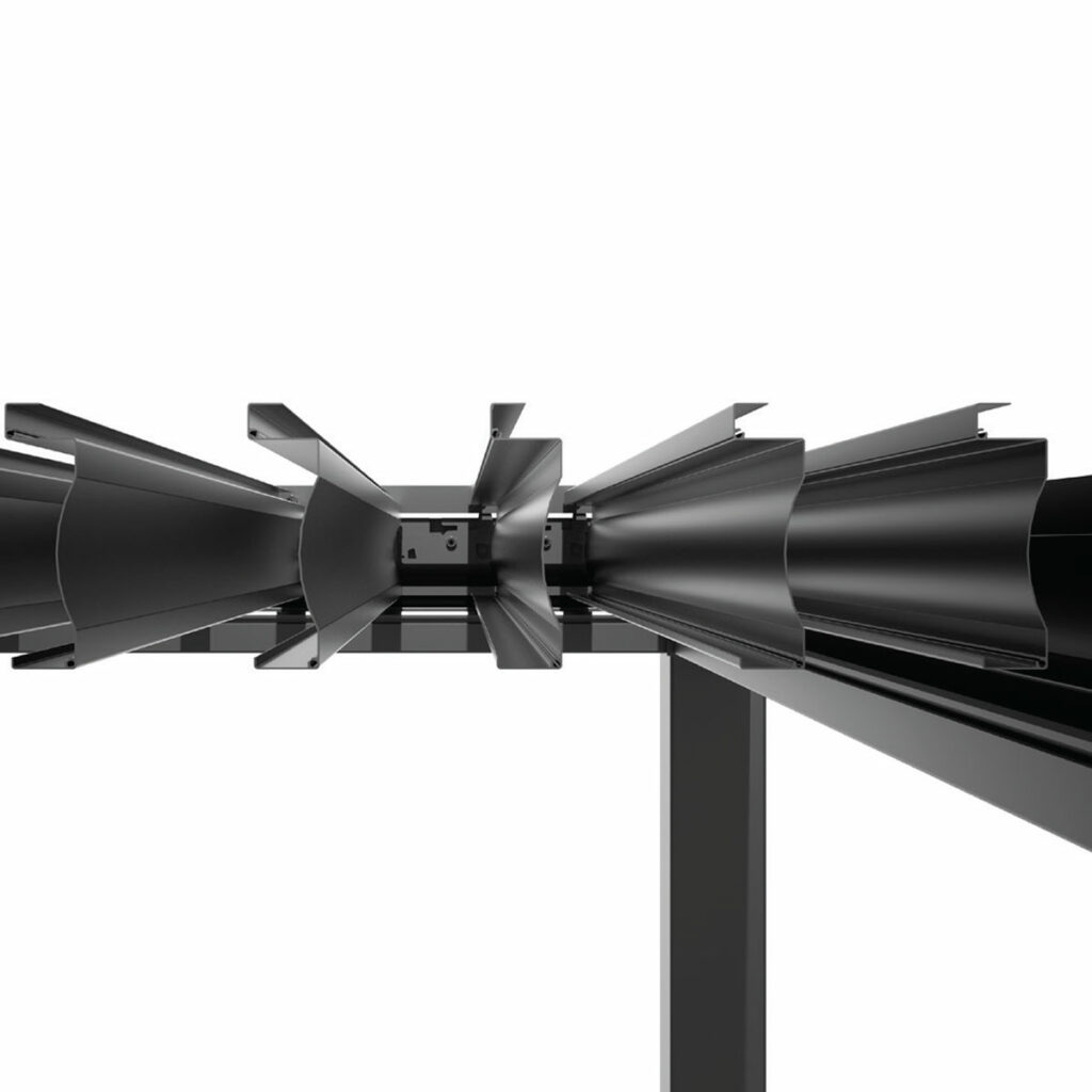 Wellis Motoinflex pergola detail
