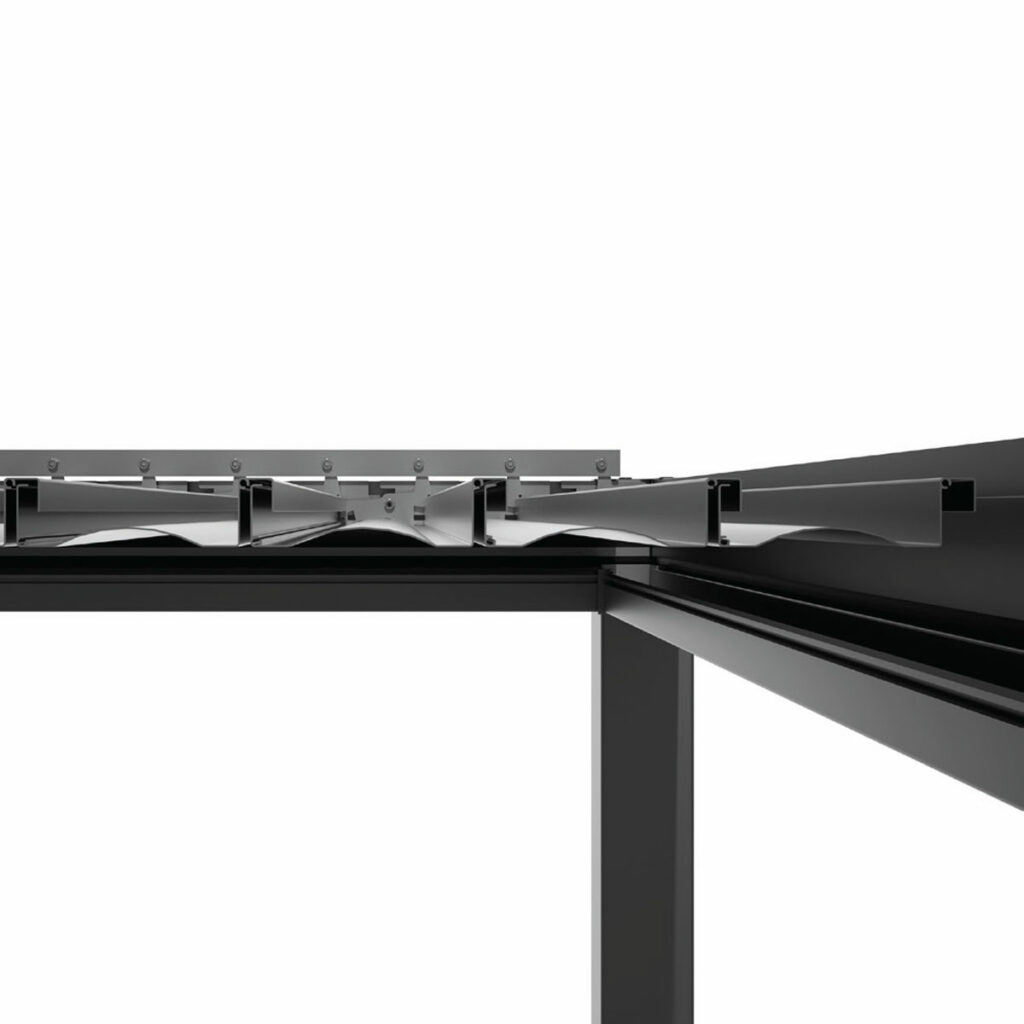 Wellis Motoinflex pergola detail
