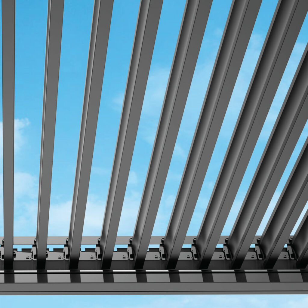 Wellis Motoinflex pergola detail