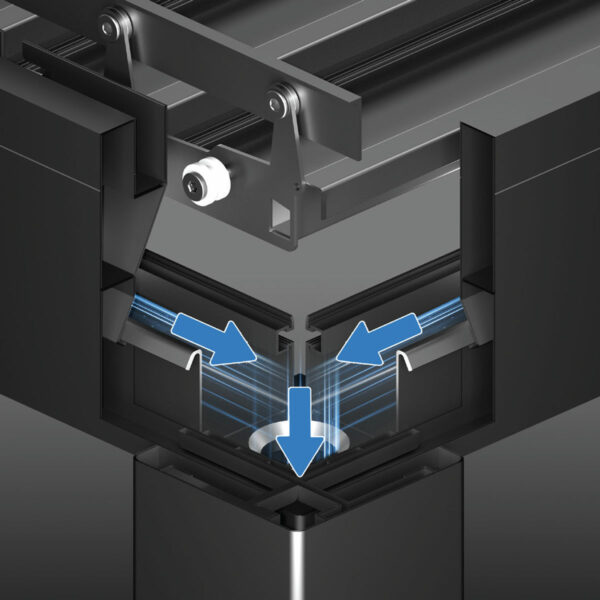 Wellis Motoinflex pergola detail