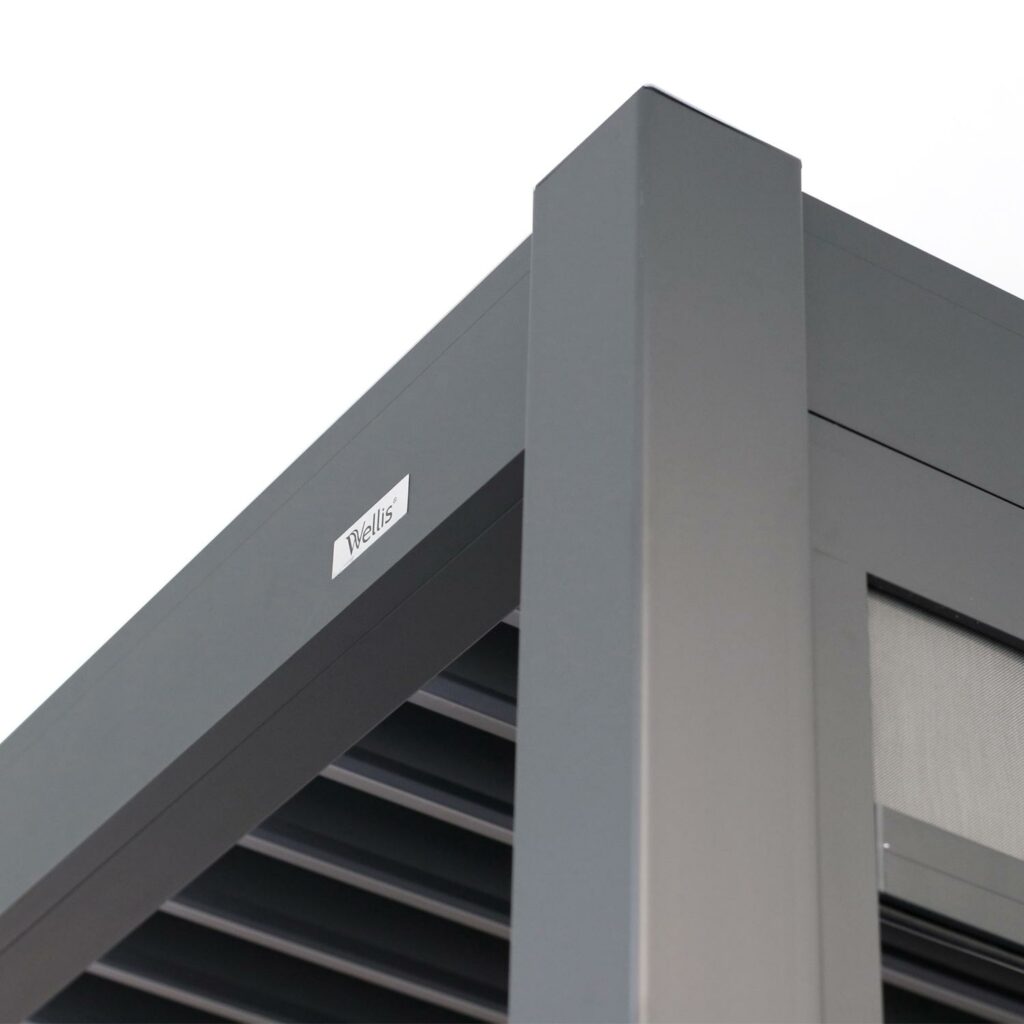 Wellis Motoinflex pergola detail