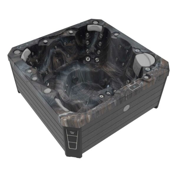Wellis Prague life hot tub Midnight canyon view